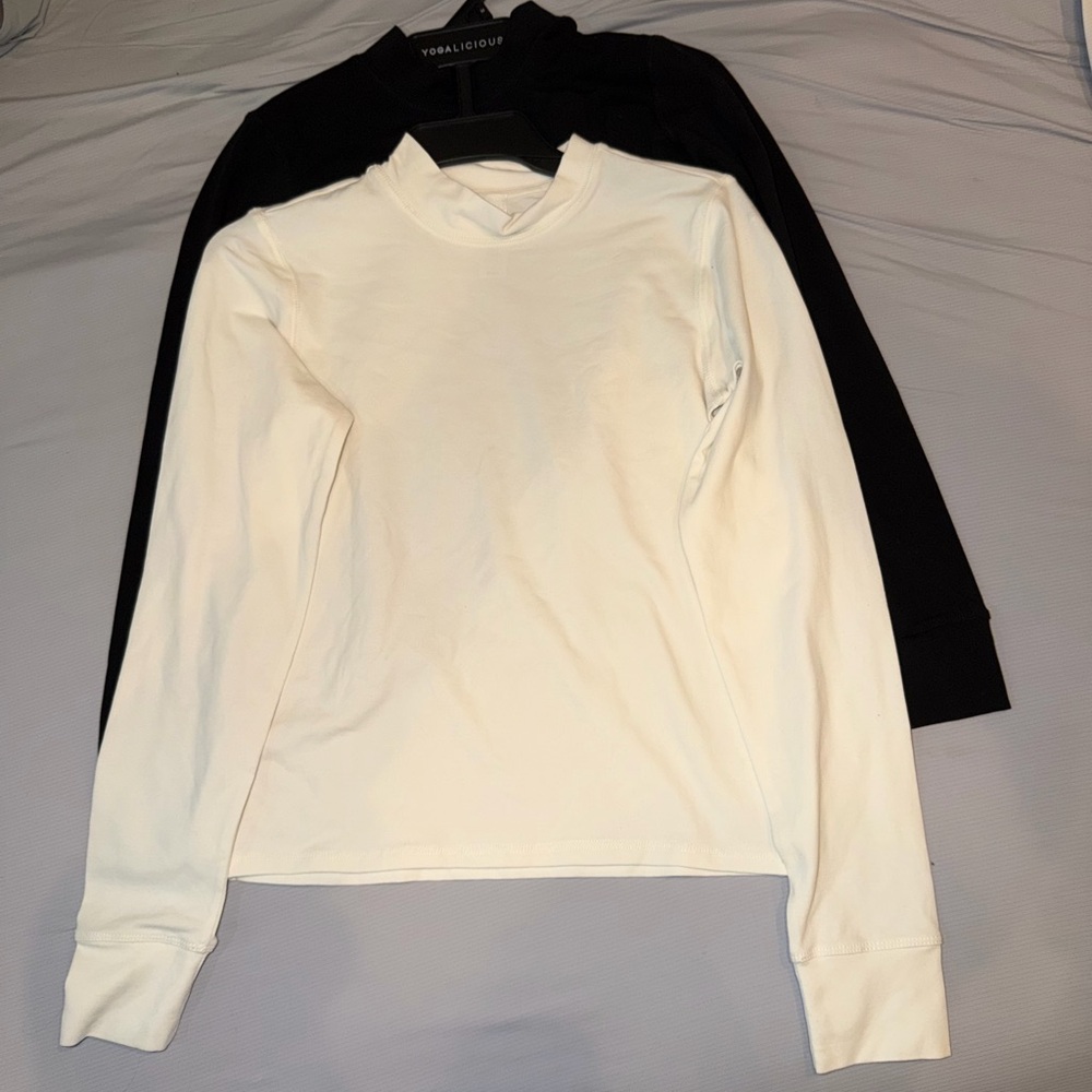 Yogalicious Sugar Swizzle and Black Long Sleeve Top